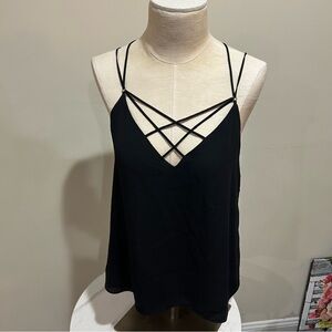 Express Black Backless Sleeveless Tank